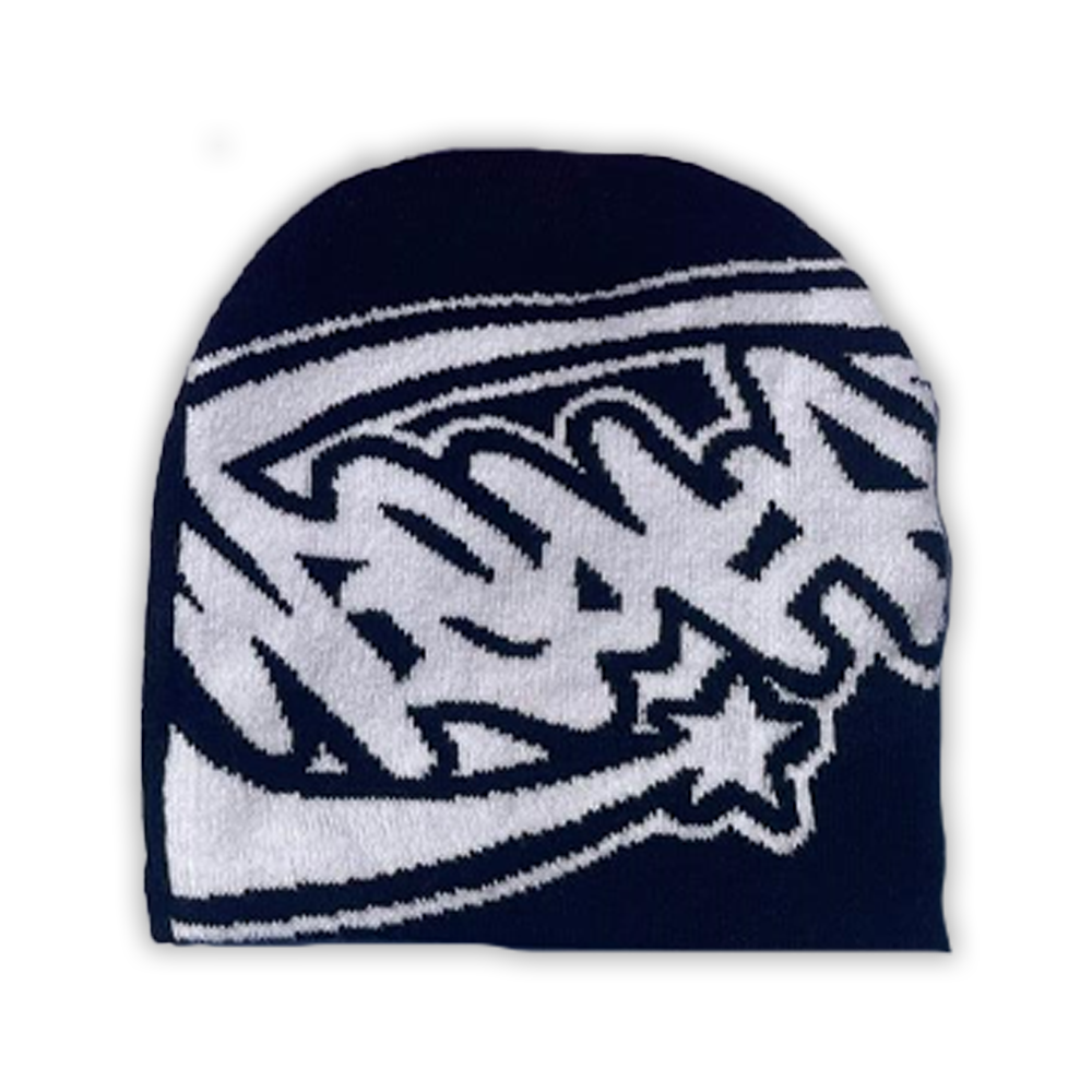BLACK SATIN LINED BEANIE